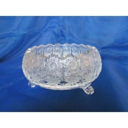 Dóza na trojnožce broušená, 57001- křišťál, 175 mm