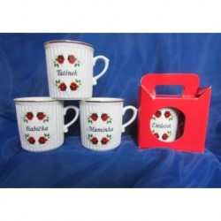 Hrnek "1977", 250 ml,maminka tatínek babička dědeček