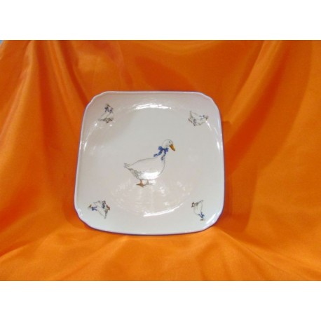 Mísa čtyřhranná italská U666 - husy, 21 cm