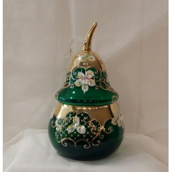 Dóza hruška, Smalt, 21 cm/Zelená,