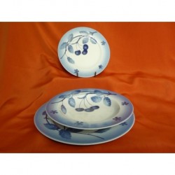 Sada talířů Blue Cherry (18ks)Cherry