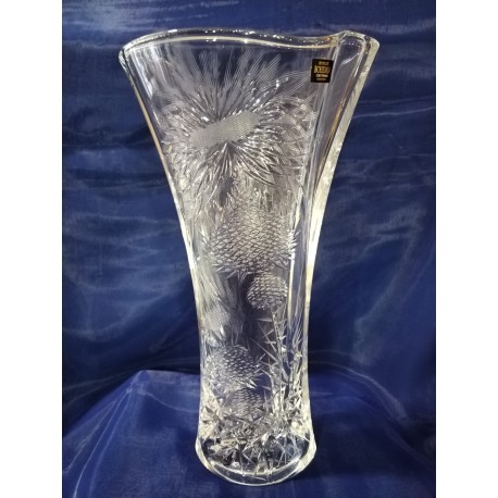 Váza křišťálová, bodlák, 30cm