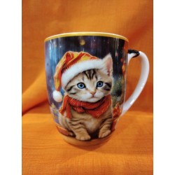 Hrnek kočka vánoce,400ml