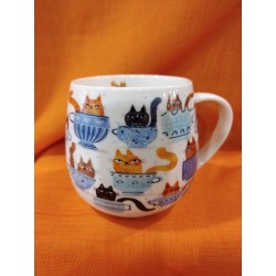 Hrnek kočky v šálcích,360ml