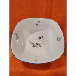 Mísa čtyřhranná Italská, U666 - husy, 26 cm
