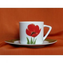 Šálek s podšálkem na kávu Tetra (6ks), TT031, 160 ml